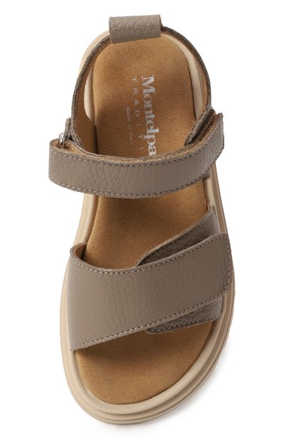 Кожаные сандалии MONTELPARE TRADITION бежевого цвета по цене 19950 руб., арт. MT16057/VAR1/28-35, фото 4 Кожаные сандалии MONTELPARE TRADITION, арт. MT16057/VAR1/28-35, фото 4