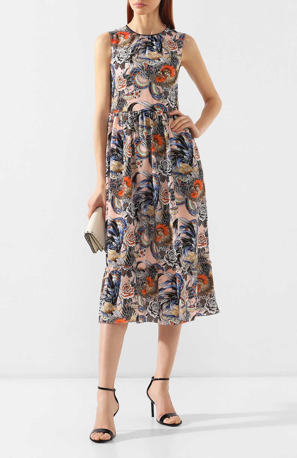 Шелковое платье REDVALENTINO разноцветного цвета по цене 64700 руб., арт. RR0VAC40/SJB, фото 2 Шелковое платье REDVALENTINO, арт. RR0VAC40/SJB, фото 2