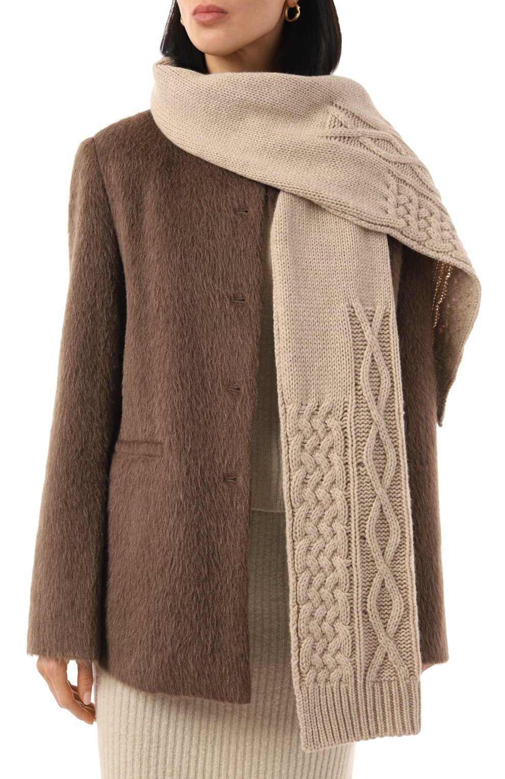 Кашемировый шарф LORENA ANTONIAZZI, арт. I24253SP49A/9999, фото 2