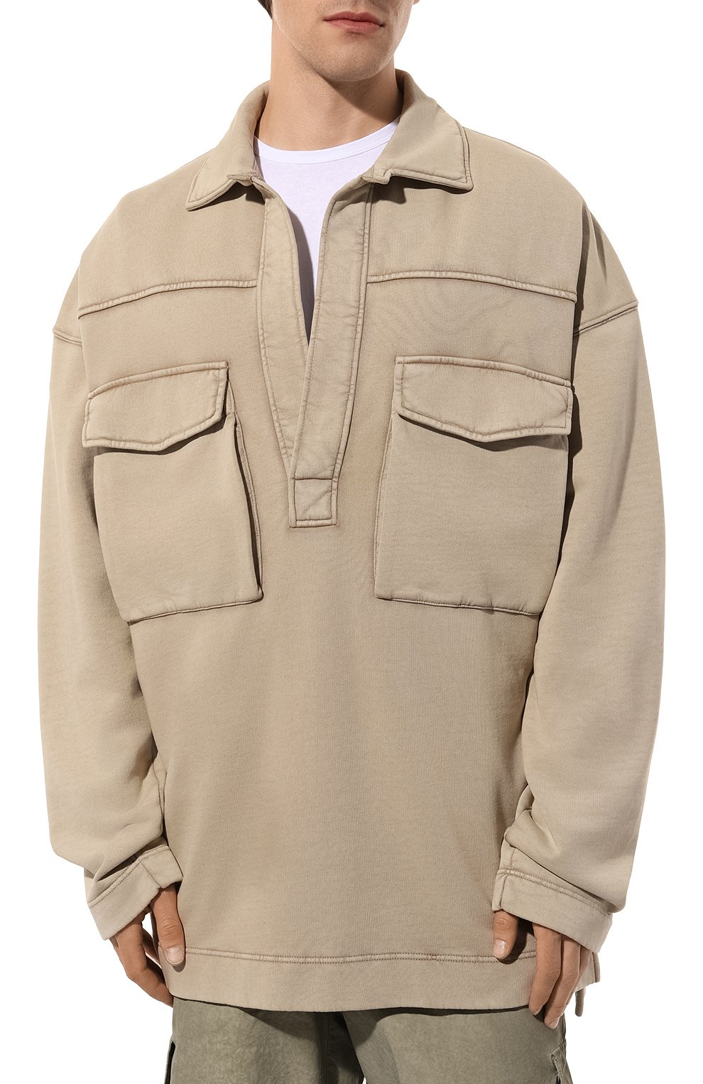 Хлопковый свитшот DRIES VAN NOTEN, арт. 021159-8611, фото 3