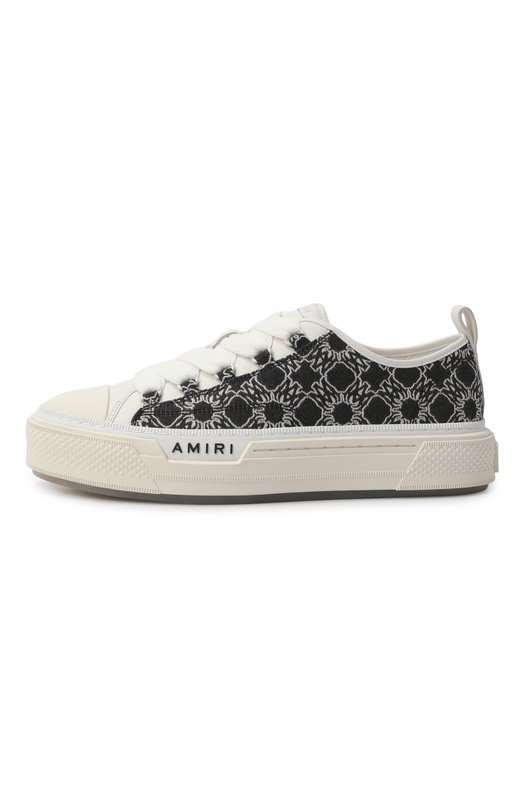 Текстильные кеды Court Amiri AMF0SR1145 Чёрно-белый  AMF0SR1145 Фото 4