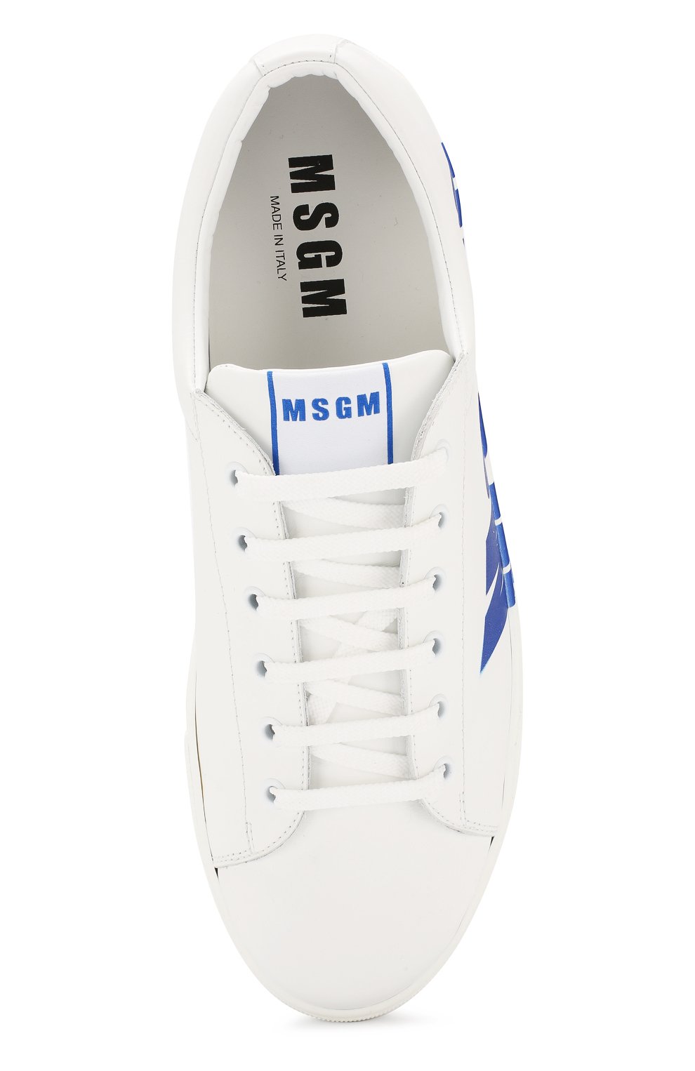 Кожаные кеды MSGM белого цвета по цене 35400 руб., арт. 2640MS102, фото 5 Кожаные кеды MSGM, арт. 2640MS102, фото 5
