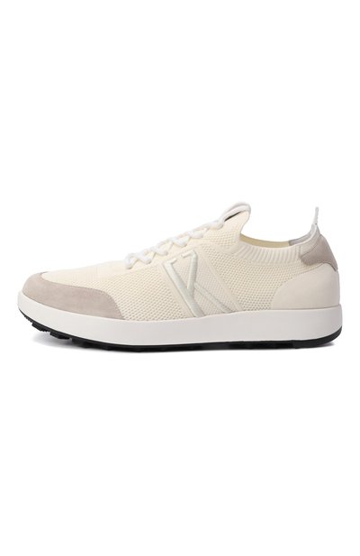 Текстильные кроссовки KITON кремового цвета по цене 125000 руб., арт. USSA031N01217, фото 3 Текстильные кроссовки KITON, арт. USSA031N01217, фото 3