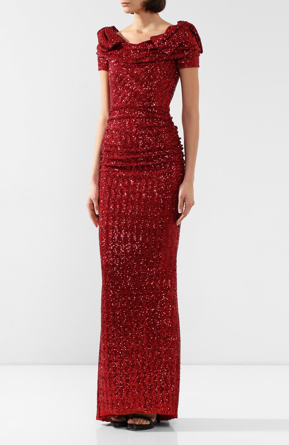 Платье-макси c пайетками DOLCE & GABBANA, арт. F6B0HT/FLM7Q, фото 3