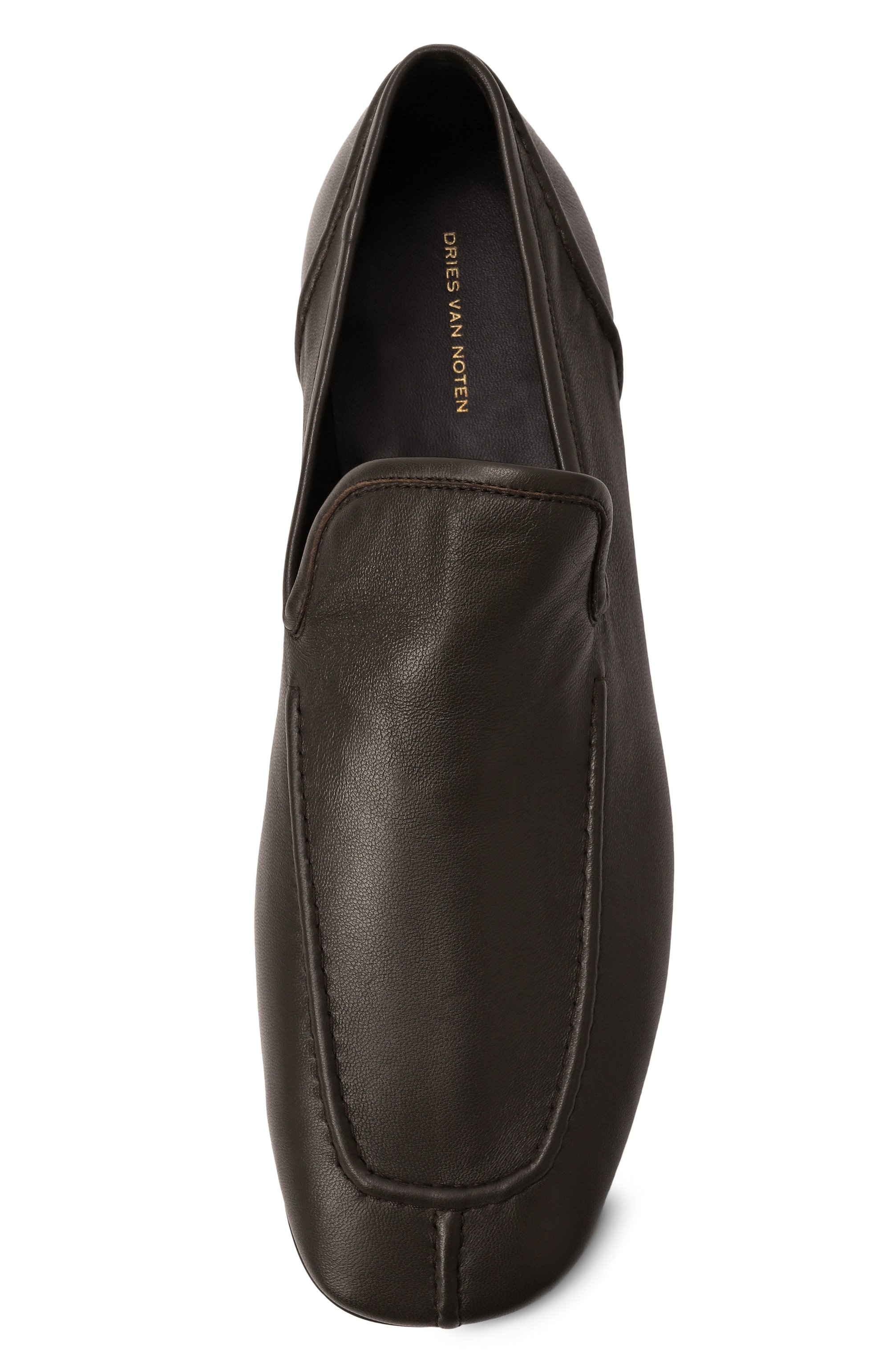 Кожаные лоферы DRIES VAN NOTEN хаки цвета по цене 85550 руб., арт. MS251/1480/112, фото 6 Кожаные лоферы DRIES VAN NOTEN, арт. MS251/1480/112, фото 6