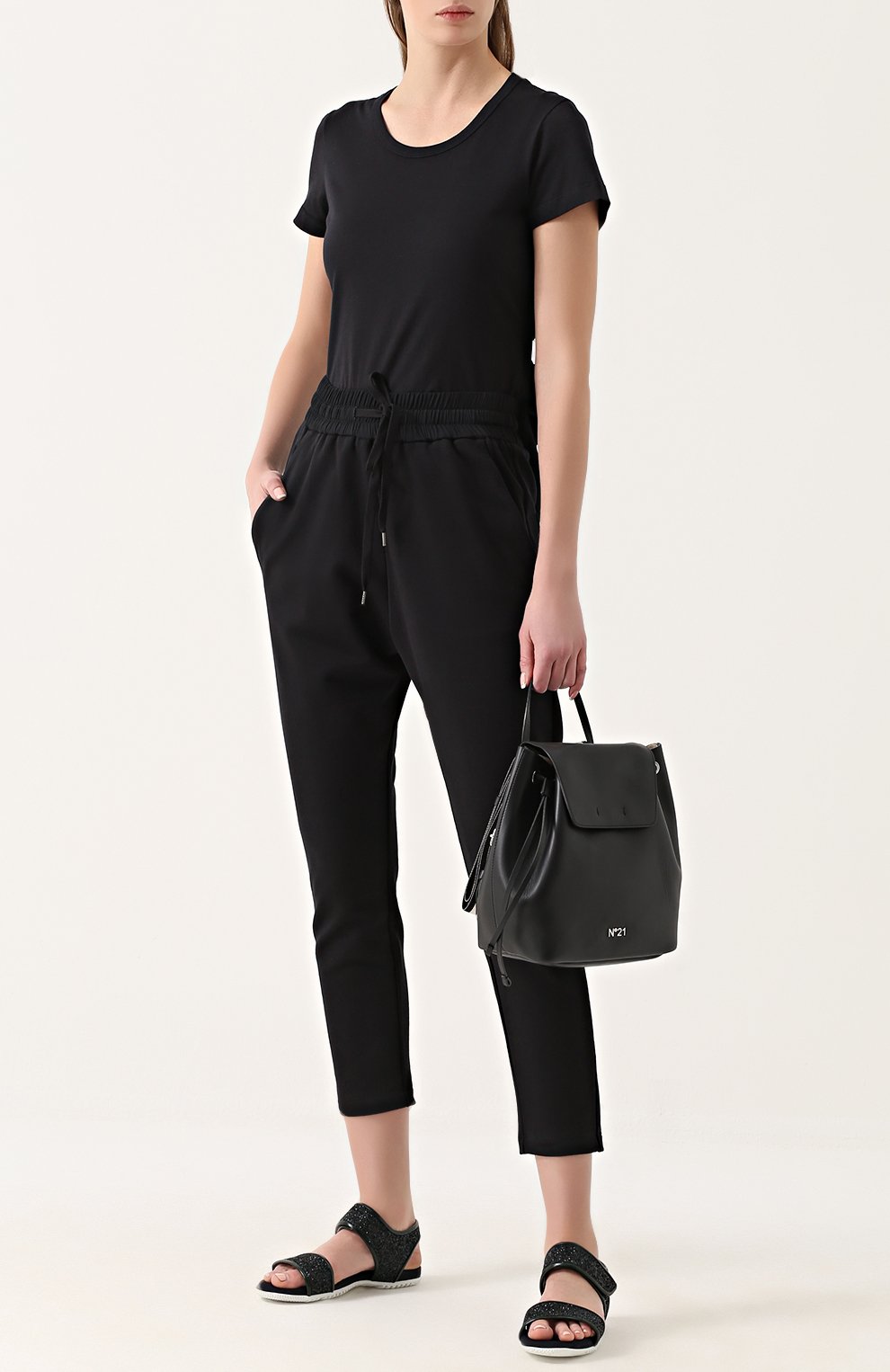 Футболка с кружевной отделкой на спинке и поясом N21, арт. N2S/F041/4157, фото 2