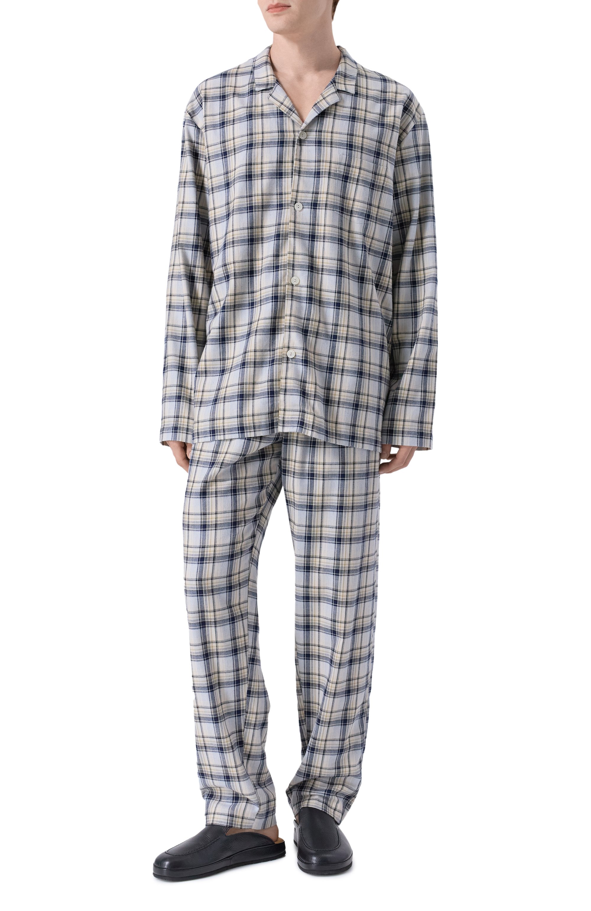 Хлопковая пижама HANRO разноцветного цвета по цене 34420 руб., арт. 075724, фото 2 Хлопковая пижама HANRO, арт. 075724, фото 2