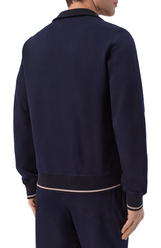 Хлопковая толстовка Capobianco 20M461.TS00. Синий  20M461.TS00. Фото 4