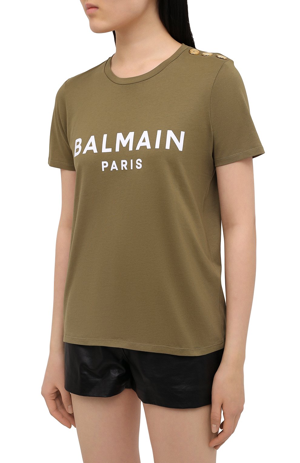 Хлопковая футболка BALMAIN, арт. VF11350/B012, фото 3
