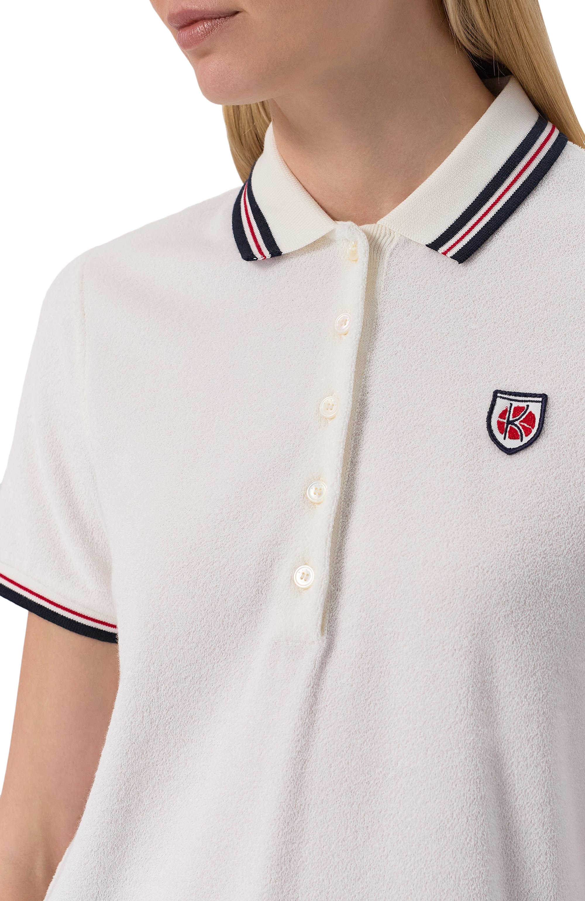 Поло из хлопка и шелка KITON, арт. D59423K0915F01, фото 5