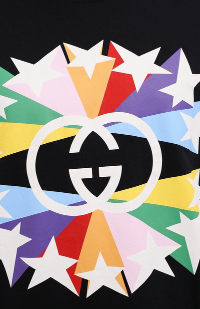 Хлопковая футболка GUCCI, арт. 548334/XJDNH, фото 5