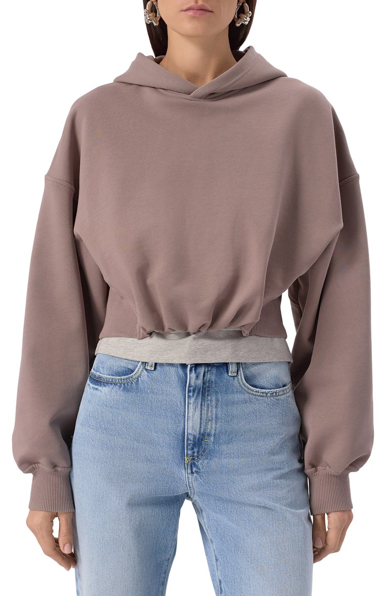 Хлопковое худи LOW CLASSIC, арт. LW251TS01RB, фото 1