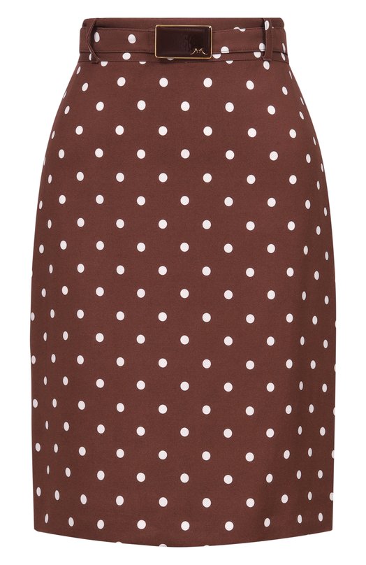 Юбка из вискозы ROWEN ROSE SKR_RR463_M_V2 Коричневый SKR_RR463_M_V2