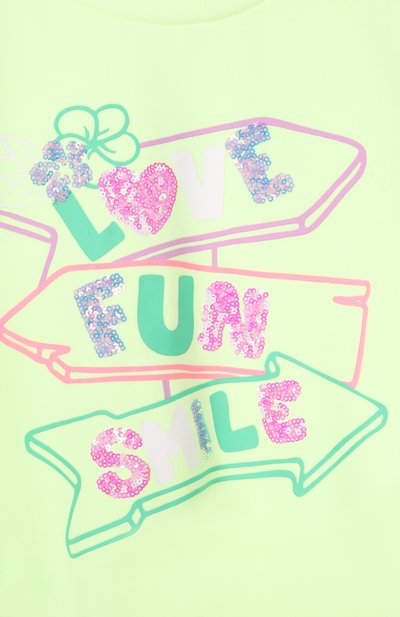 Свитшот BILLIEBLUSH салатового цвета по цене 10350 руб., арт. U21926, фото 3 Свитшот BILLIEBLUSH, арт. U21926, фото 3