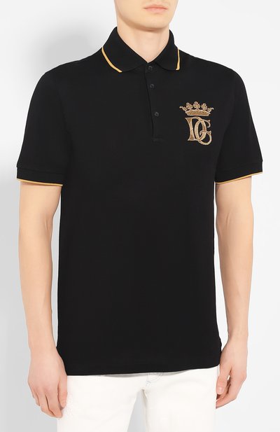 Хлопковое поло DOLCE & GABBANA, арт. G8LB0Z/G7WDB, фото 3