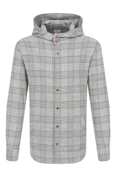 Мужская рубашка из шерсти и шелка KITON, арт. UMCMARK0617E20