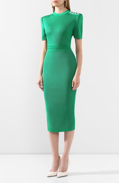 Платье из вискозы BALMAIN, арт. TF06581/K107, фото 3