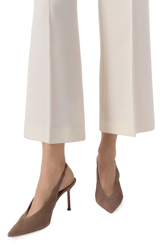 Замшевые туфли Voltaire 85 Aquazzura VTRMIDL0-SUE-T0R Бежевый  VTRMIDL0-SUE-T0R Фото 2
