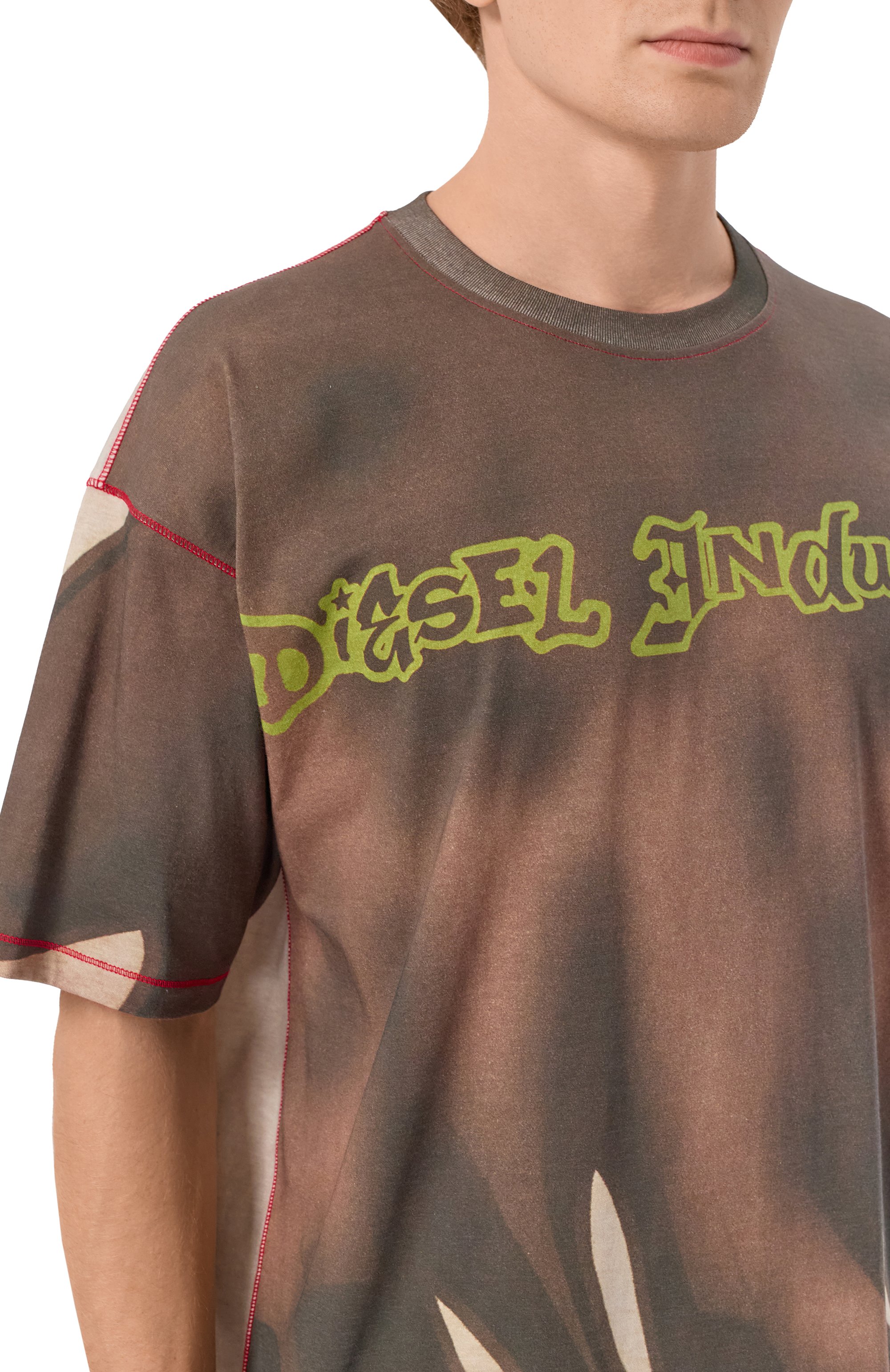 Хлопковая футболка DIESEL, арт. A21230/0BKBY, фото 5