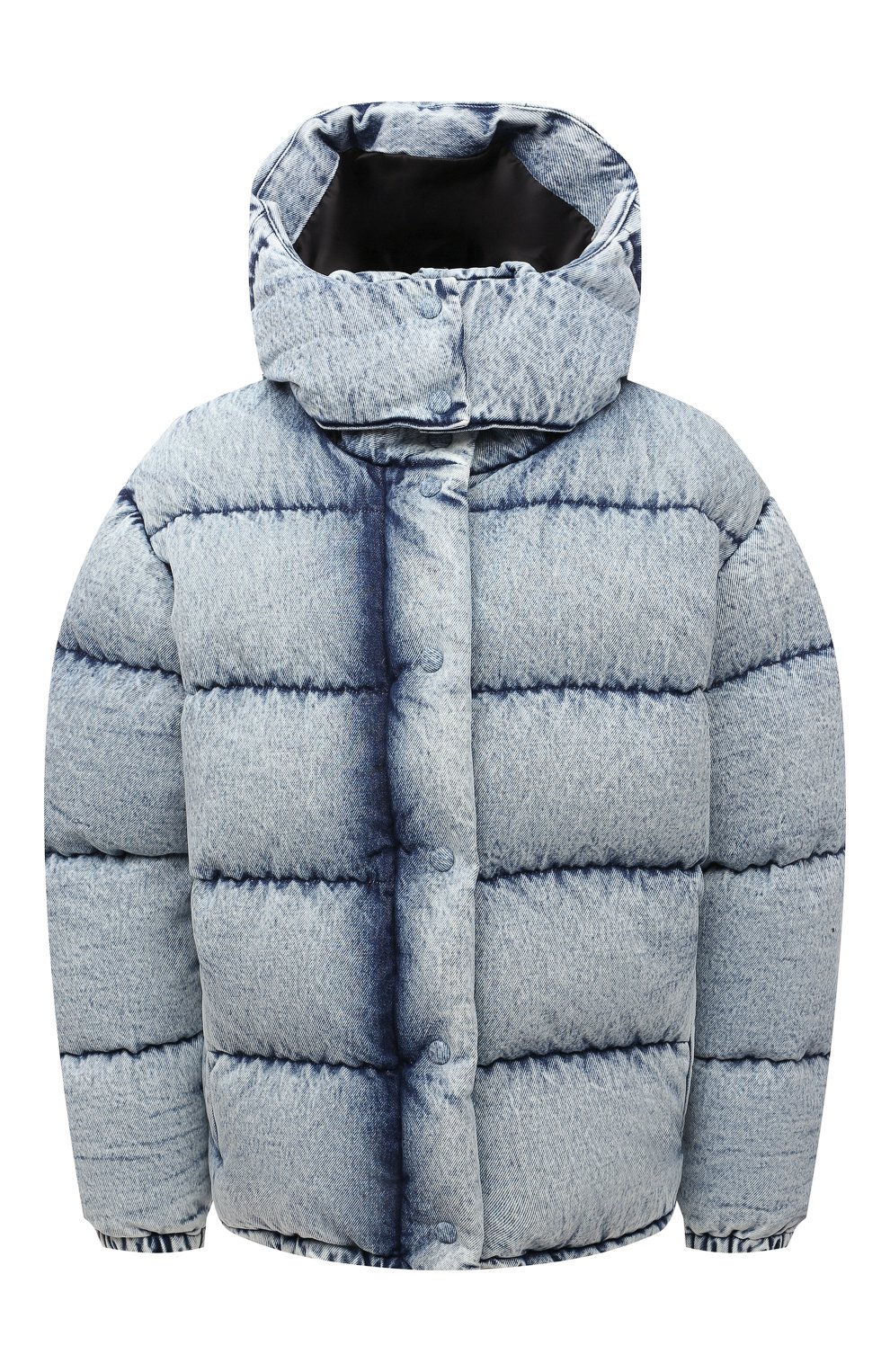 Джинсовый пуховик MIU MIU голубого цвета по цене 250000 руб., арт. ML734-1ZHR-F0013, фото 1 Джинсовый пуховик MIU MIU, арт. ML734-1ZHR-F0013, фото 1