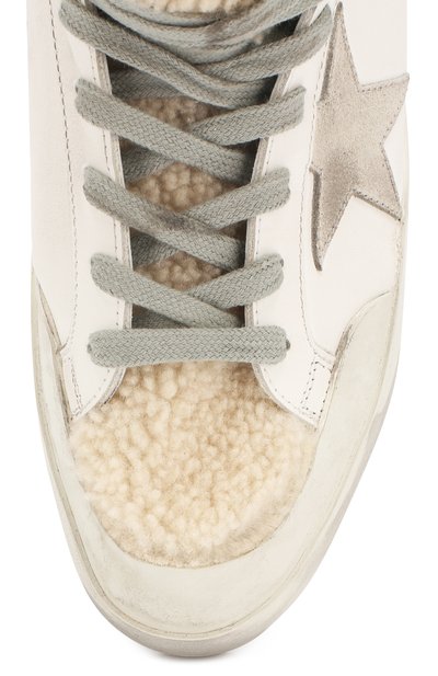 Кожаные кеды superstar GOLDEN GOOSE DELUXE BRAND, арт. G35WS590.S17, фото 5