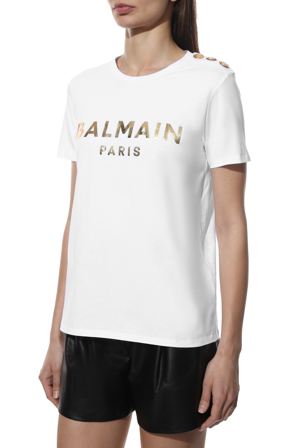 Хлопковая футболка BALMAIN, арт. XF1EF005/BB28, фото 3