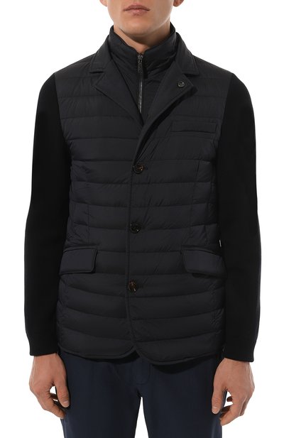 Пуховая куртка scap-massimo-s3z MOORER темно-синего цвета по цене 199000 руб., арт. MISSAM-PACS-S3C, фото 3 Пуховая куртка scap-massimo-s3z MOORER, арт. MISSAM-PACS-S3C, фото 3