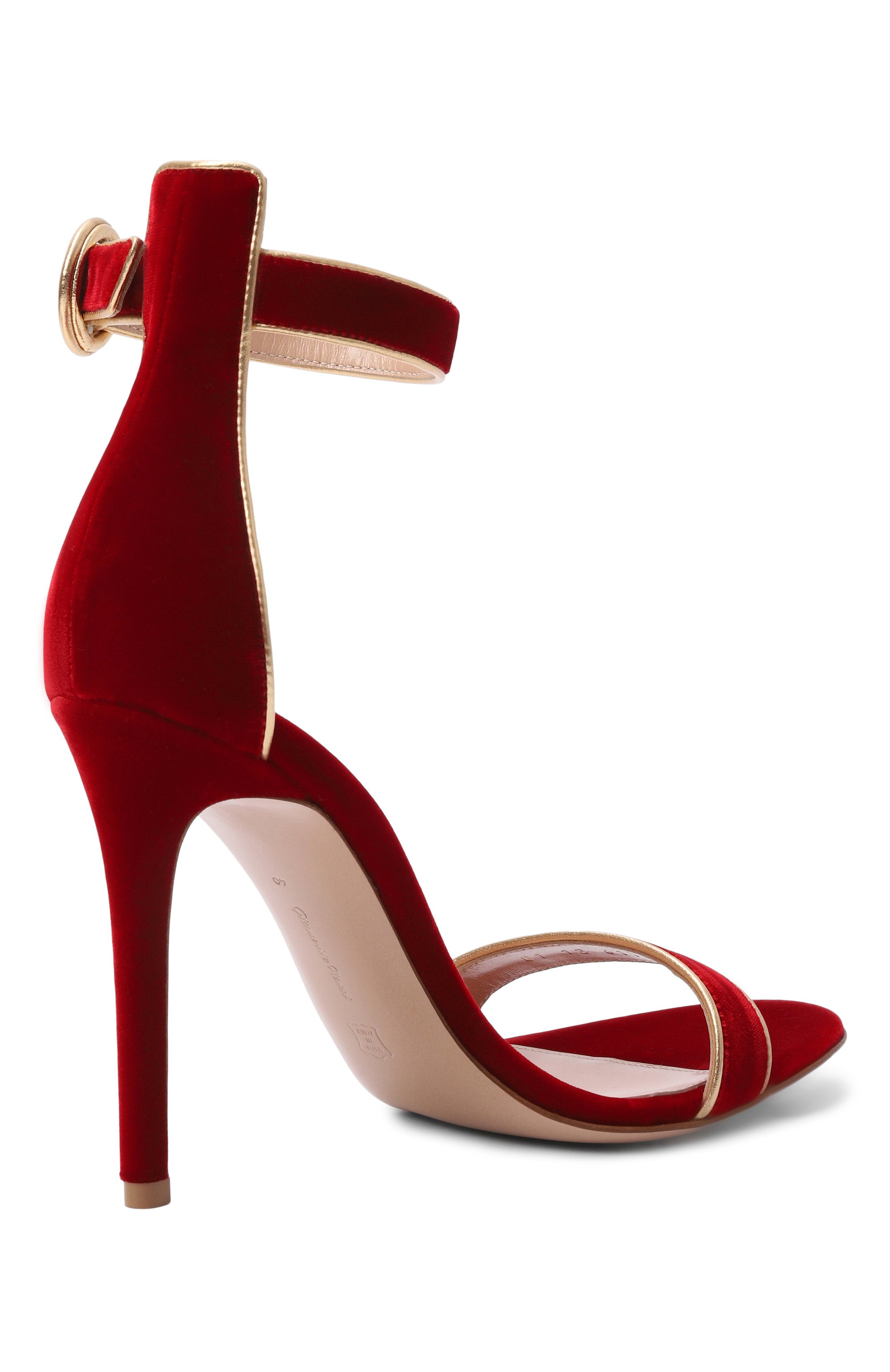 Бархатные босоножки portofino 105 GIANVITO ROSSI, арт. G61762.15RIC.NK1MTAR, фото 5