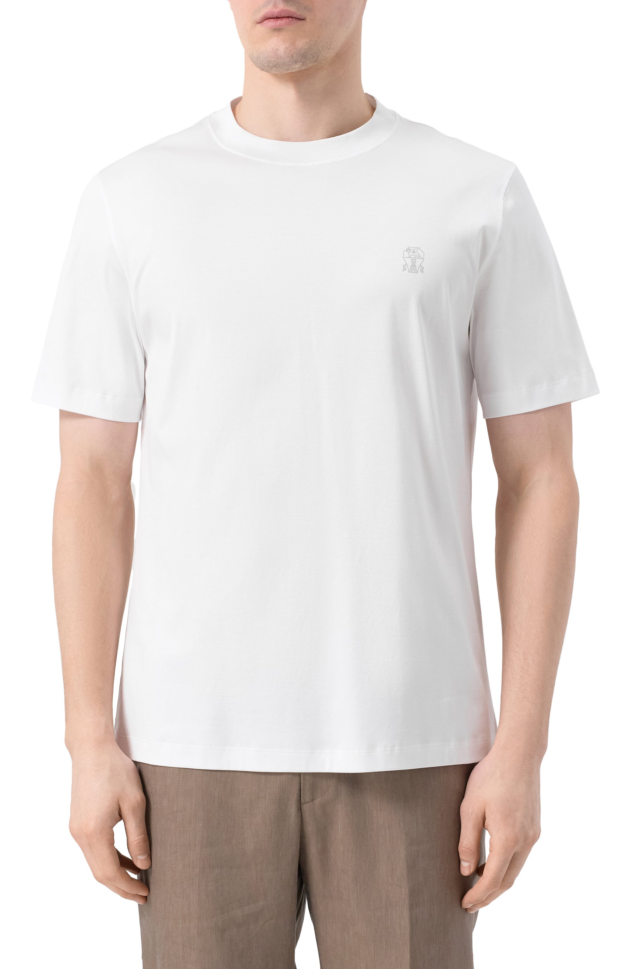 Хлопковая футболка BRUNELLO CUCINELLI, арт. M0B138440, фото 3