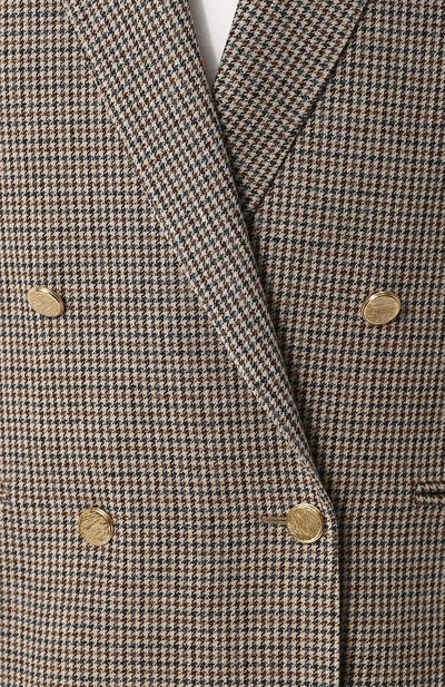 Льняной двубортный жакет GUCCI, арт. 519237/ZKL06, фото 5
