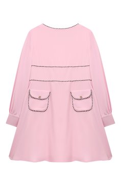 Детское платье ELIE SAAB JUNIOR светло-розового цвета, арт. EFAB039 TS0802 | Фото 1 (Драгоценные камни: Проставлено; Рукава: Длинные; Материал внешний: Синтетический материал; Материал сплава: Проставлено; Девочки Кросс-КТ: Платье-одежда; Случай: Вечерний, Формальный; Ростовка одежда: 8 лет | 128 см, 10 - 11 лет | 140 - 146см, 12 лет | 152 см, 6 лет | 116 см)