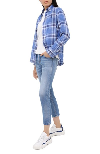 Джинсы DSQUARED2 синего цвета по цене 44300 руб., арт. S75LB0369/S30662, фото 2 Джинсы DSQUARED2, арт. S75LB0369/S30662, фото 2