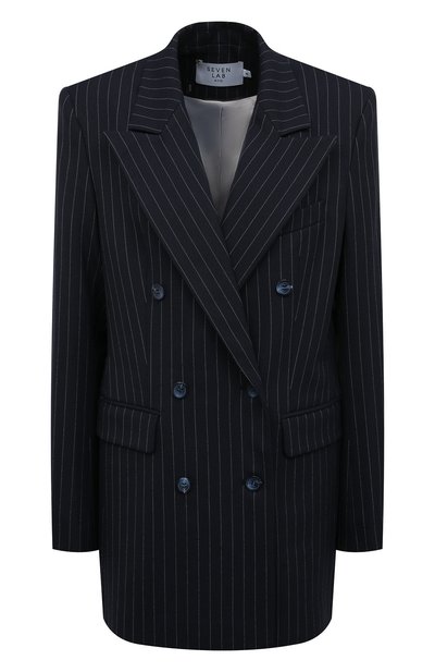 Жакет из вискозы SEVEN LAB, арт. JOVN pinstripes navy, фото 1