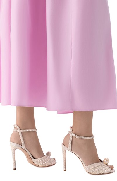 Женские текстильные босоножки sacora 100 JIMMY CHOO, арт. SAC0RA100W0Z