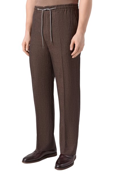 Льняные брюки CORNELIANI, арт. 274L27/2714159, фото 3