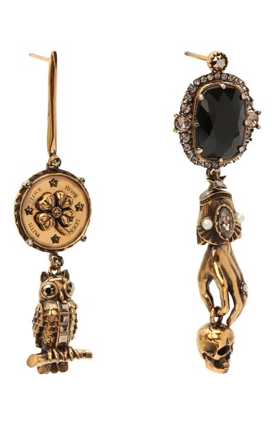 Серьги ALEXANDER MCQUEEN золотого цвета по цене 58200 руб., арт. 650458/J160Z, фото 4 Серьги ALEXANDER MCQUEEN, арт. 650458/J160Z, фото 4