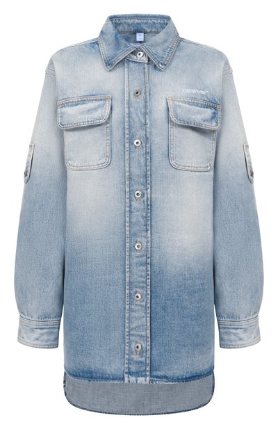 Женская джинсовая рубашка half arrow OFF-WHITE, арт. 0WYQ006S26DEN002