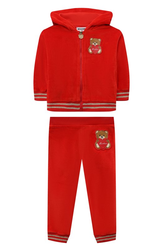 

Комплект из толстовки и брюк Moschino, Красный