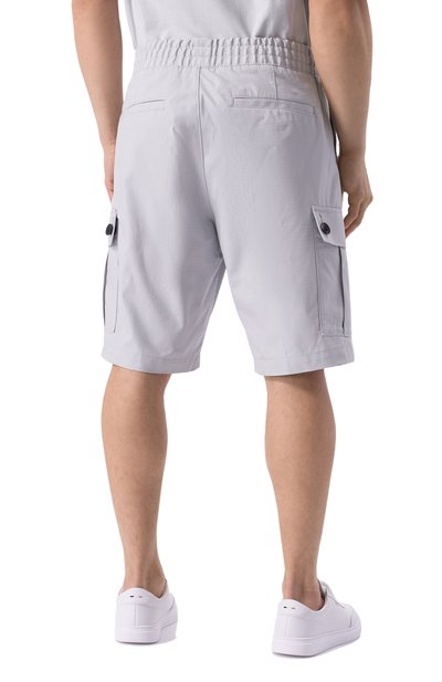 Хлопковые шорты HUGO светло-серого цвета по цене 14950 руб., арт. 50510594, фото 4 Хлопковые шорты HUGO, арт. 50510594, фото 4