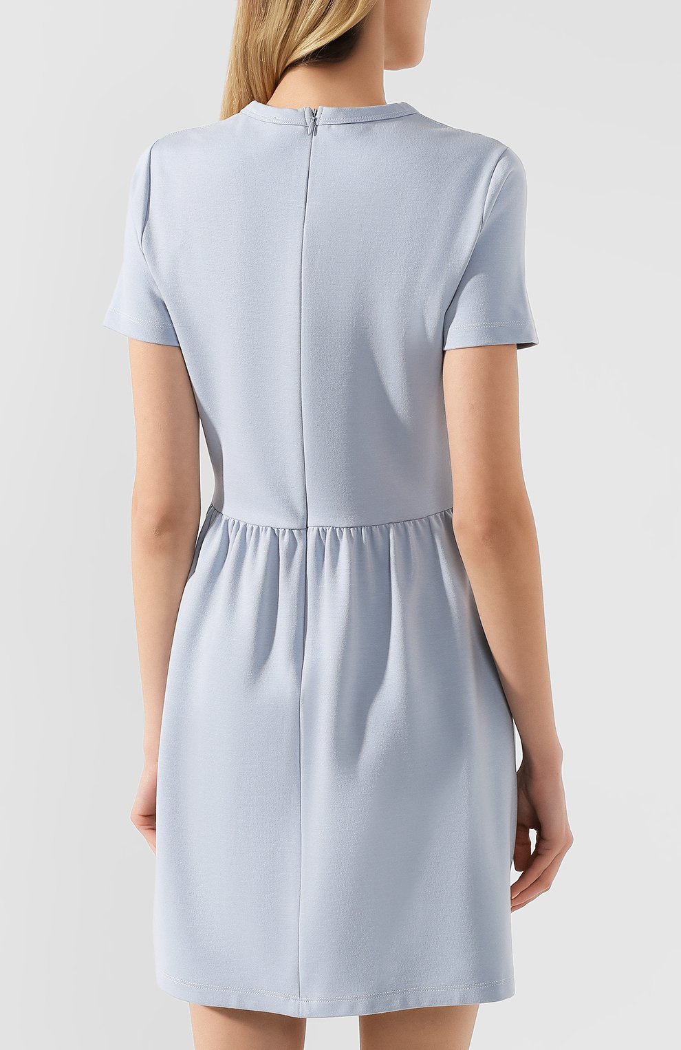 Платье из вискозы REDVALENTINO голубого цвета по цене 46050 руб., арт. TR3MJ03X/4WS, фото 4 Платье из вискозы REDVALENTINO, арт. TR3MJ03X/4WS, фото 4