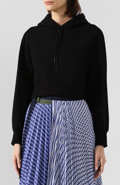 Хлопковое худи Y-3, арт. FS5591/W, фото 3