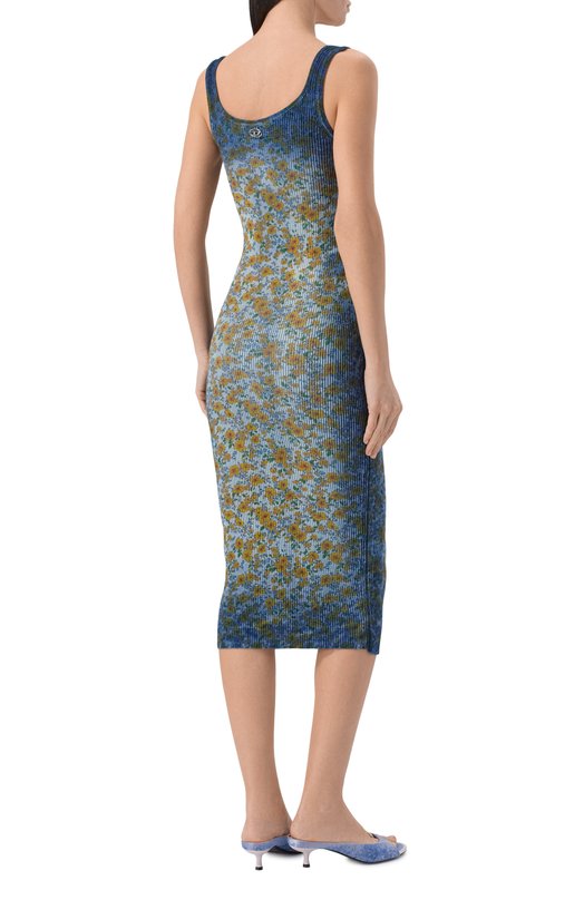 Хлопковое платье Diesel A22592/0EGED Голубой  A22592/0EGED Фото 3