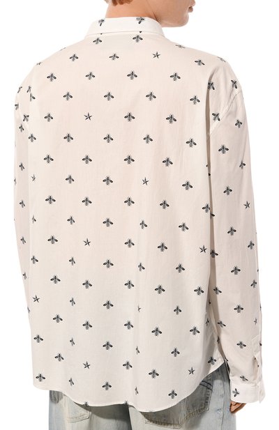 Хлопковая рубашка GUCCI, арт. 408602 Z374A, фото 4
