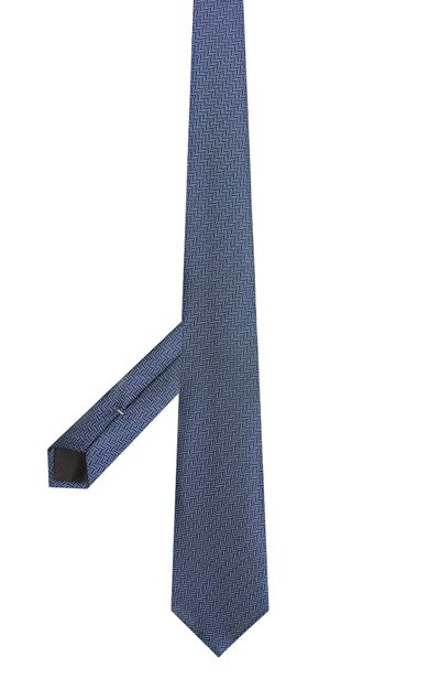 Шелковый галстук CANALI синего цвета по цене 21450 руб., арт. 18/HJ04700, фото 3 Шелковый галстук CANALI, арт. 18/HJ04700, фото 3