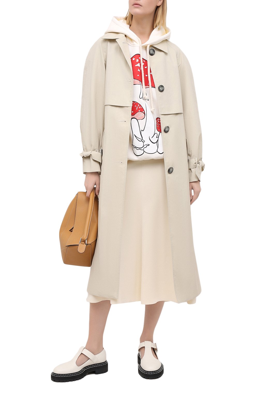 Хлопковое худи JW ANDERSON белого цвета по цене 19250 руб., арт. JE0112 PG0253, фото 2 Хлопковое худи JW ANDERSON, арт. JE0112 PG0253, фото 2