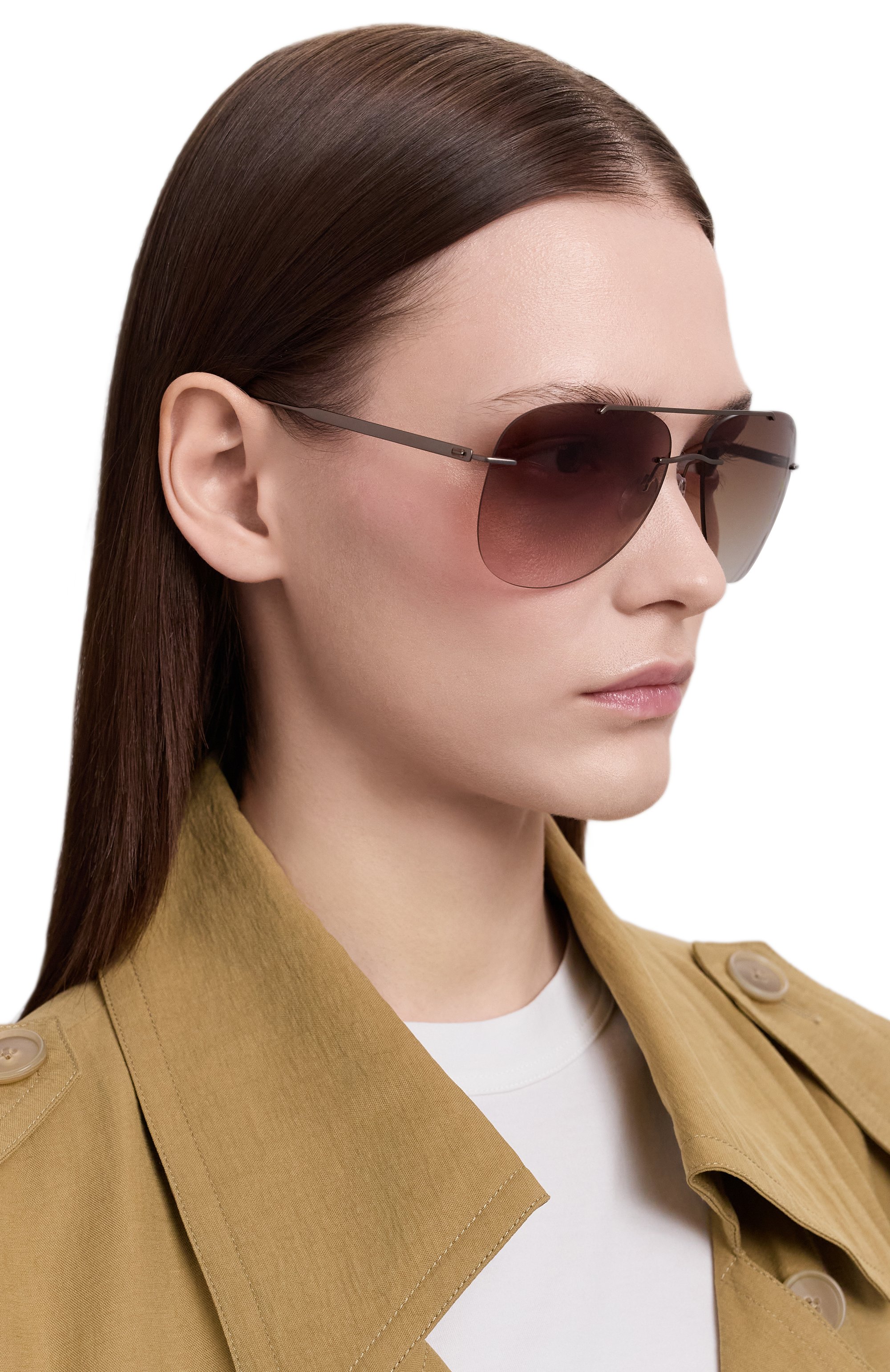 Солнцезащитные очки SILHOUETTE коричневого цвета по цене 39950 руб., арт. 8751/6040, фото 3 Солнцезащитные очки SILHOUETTE, арт. 8751/6040, фото 3