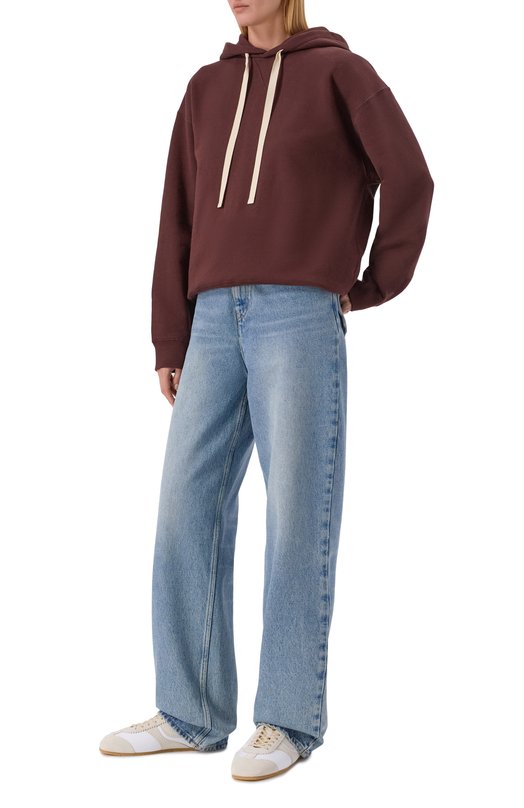 Хлопковое худи Jil Sander J40GU0121/J20039 Коричневый  J40GU0121/J20039 Фото 2