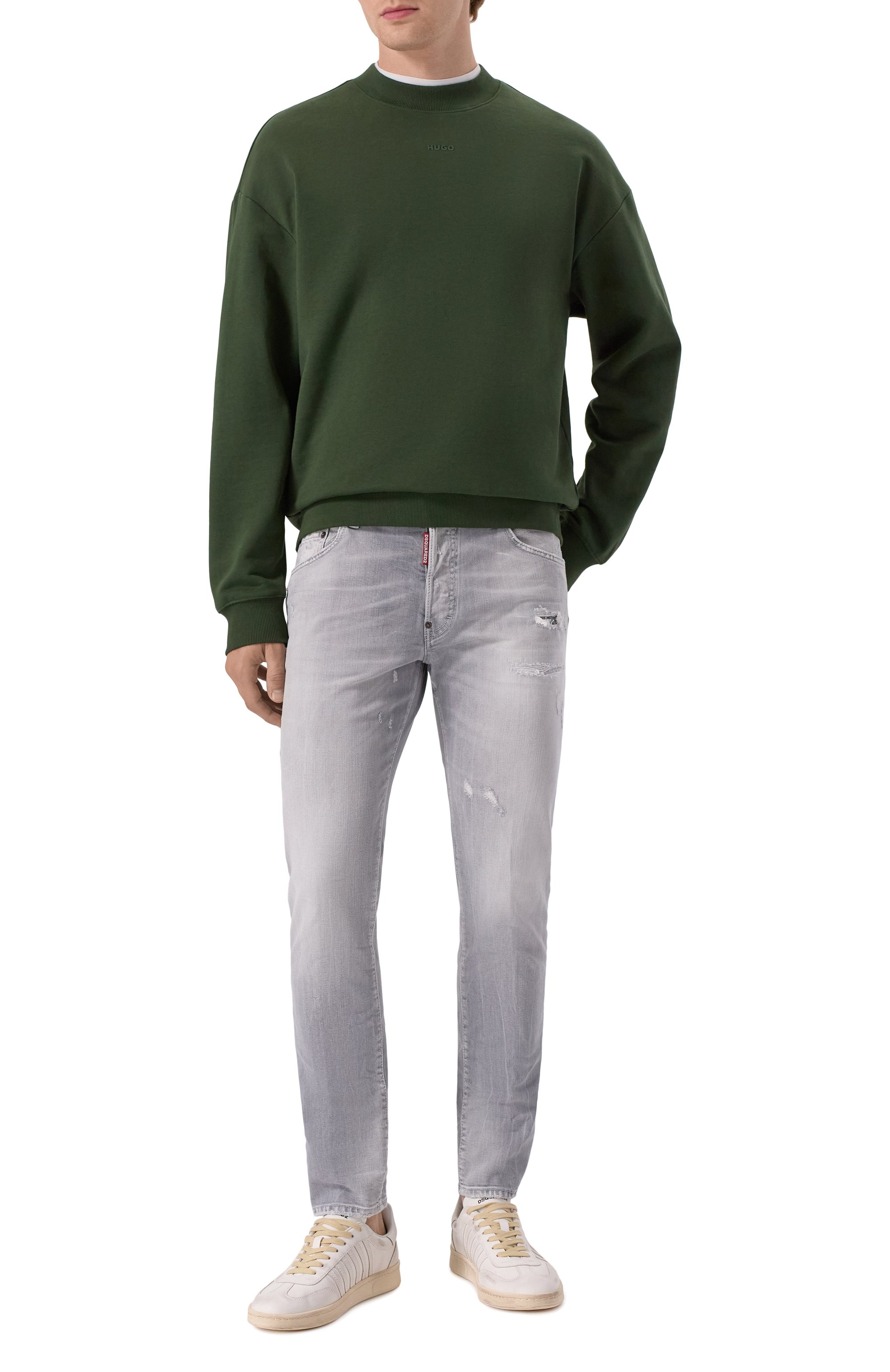 Хлопковый свитшот HUGO, арт. 50525892, фото 2