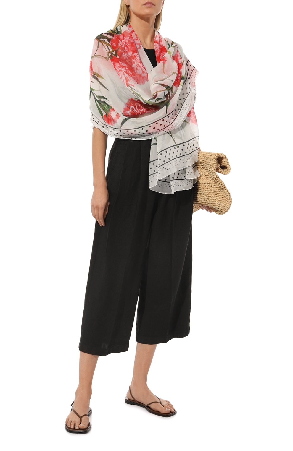 Шелковый шарф DOLCE & GABBANA, арт. FS182A/GDAWZ, фото 2