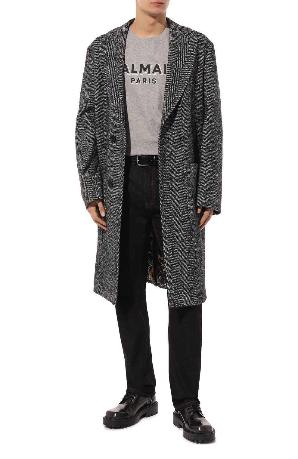 Хлопковая футболка BALMAIN, арт. CH1EG010/BB99, фото 2